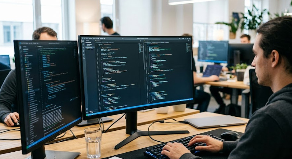 IT team at work